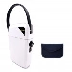 【BOSVISION 博士威】白色行動保險箱 攜帶式保險箱及RFID電子防盜袋