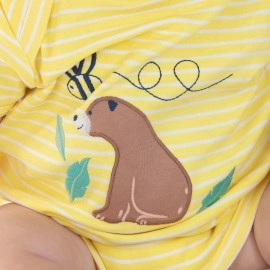 【英國Piccalilly皮卡儷儷】有機棉嬰幼兒連身衣2件組(熊寶寶)