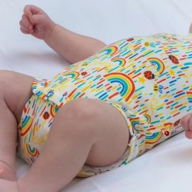 【英國Piccalilly皮卡儷儷】有機棉嬰幼兒連身衣2件組(太陽雨)
