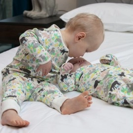 【英國Piccalilly皮卡儷儷】有機棉嬰幼兒睡衣居家服(鄉村朋友)